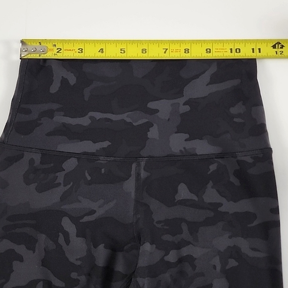 Lululemon Align Crop Legging Incognito Camo Black Grey Nulu High Rise Size 4 - Picture 8 of 11